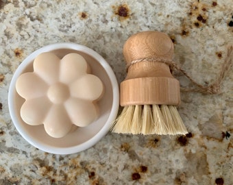 Solid Natural Dish Soap with Lime Essential Oil