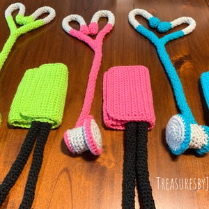 Crocheted Pretend Play Stethoscope and Blood Pressure Cuff Set image 8