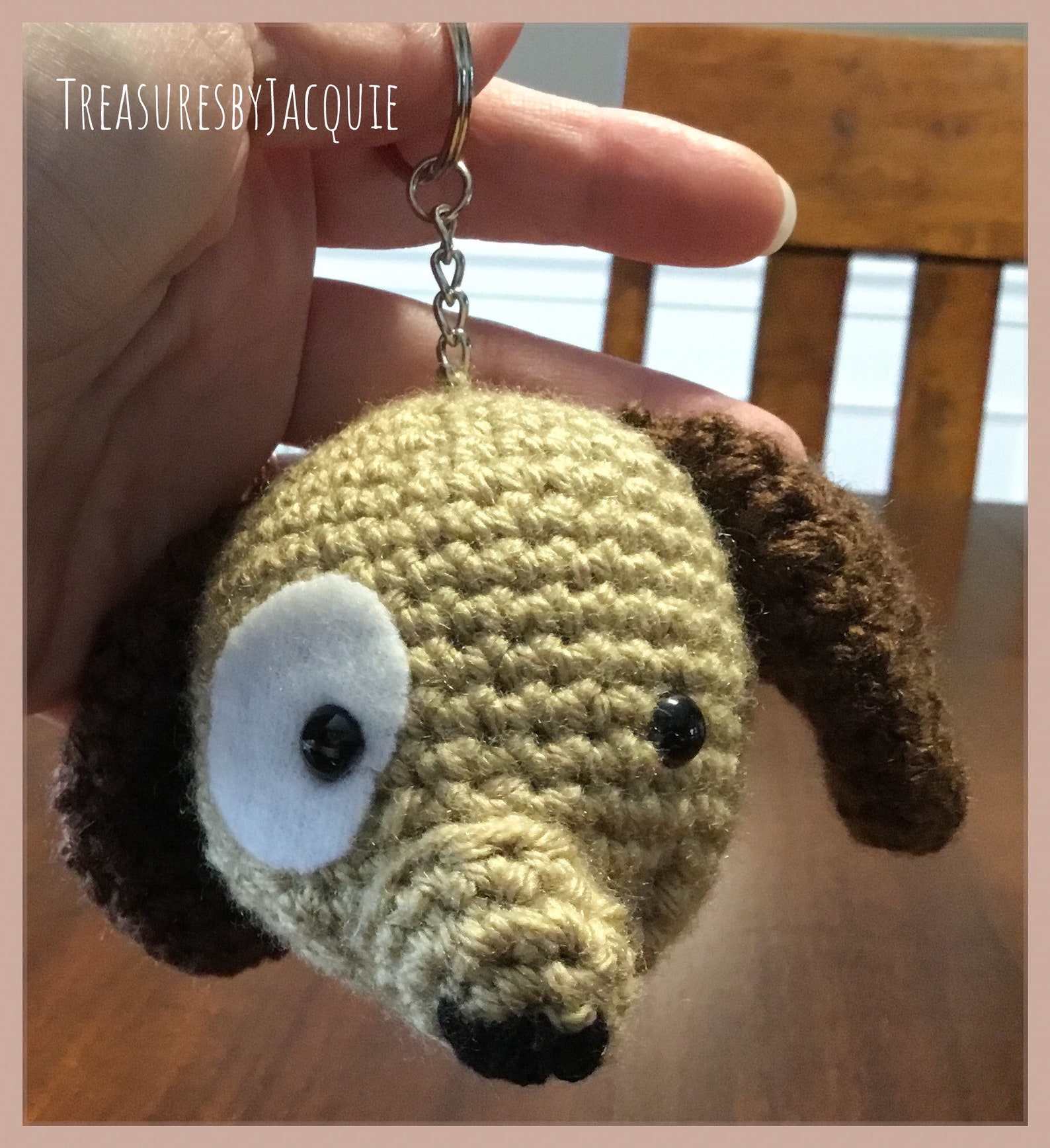 Crocheted puppy keychain puppy backpack decor puppy zipper Etsy Italia