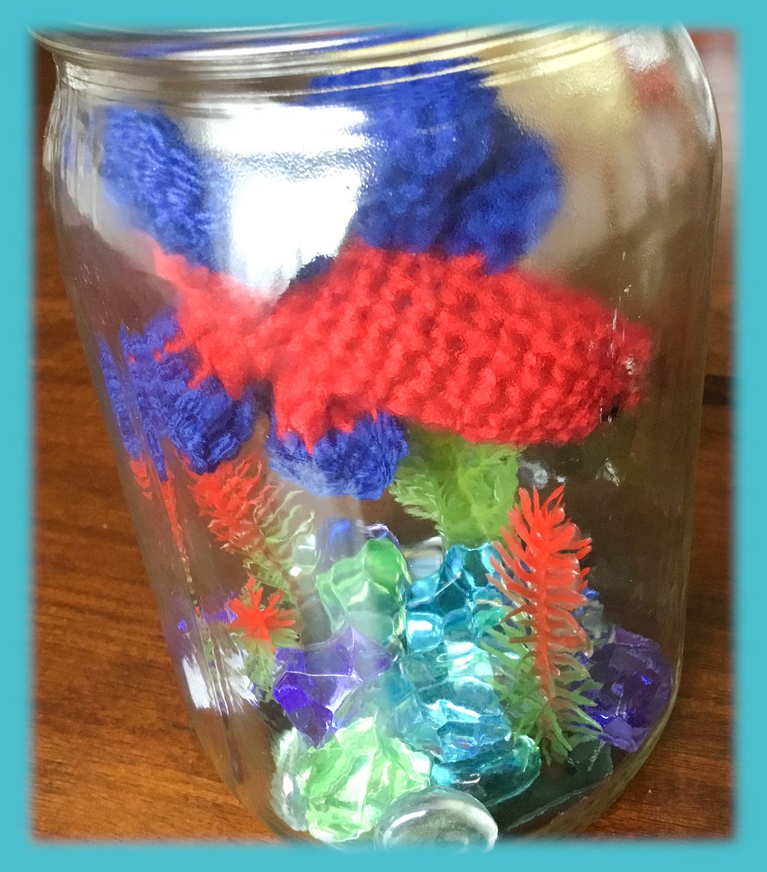 No Fuss Fish, Betta Fish, Jar Fish, Fish in a Jar, No Fuss Desk Fish