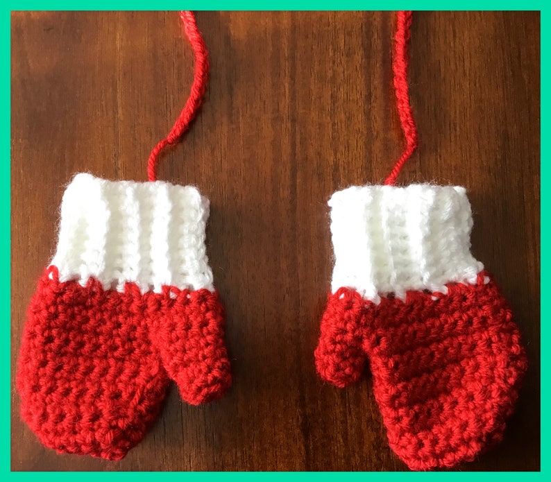 Gorgeous baby hooded coat with matching mittens Mittens have attached keeper. Hooded coat is super soft red and white with button closure