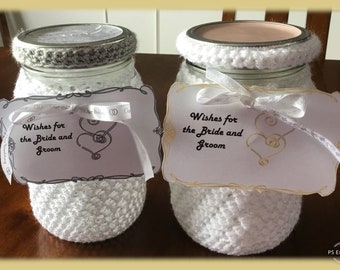 Crocheted Wedding Wishes Jar: Keepsake Guest Book Alternative