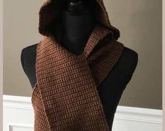 Love bears?  This cozy hooded scarf is perfect for you. Scarf is brown with tan and brown ears and is super soft and warm.For adults or kids