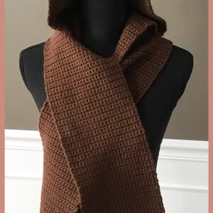 Love bears This cozy hooded scarf is perfect for you. Scarf is brown with tan and brown ears and is super soft and warm.For adults or kids image 5