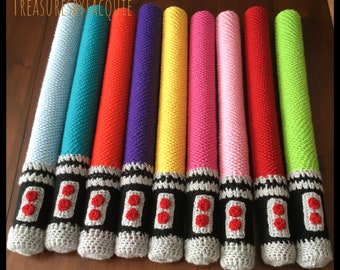Crocheted Play Saber Toy: Soft Kids Imaginative Play