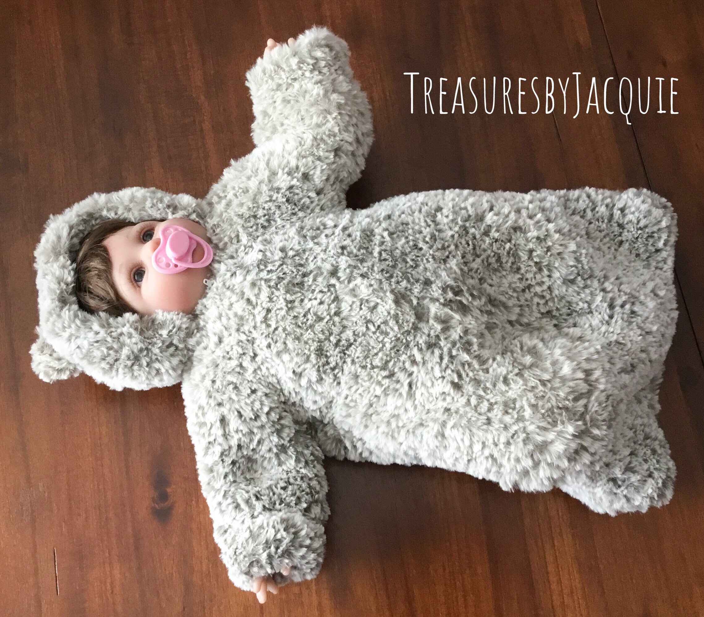 Faux Fur Baby Bear Snowsuit (0-3 Months) - Etsy