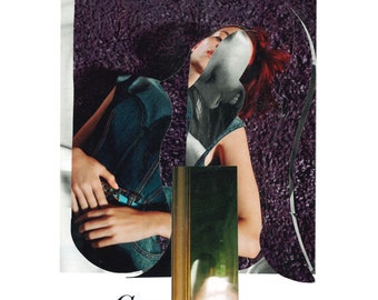 Handmade Home Decor Collage / Come As You Are collage digital / regalo para amigos / arte de collage analógico / housewarming