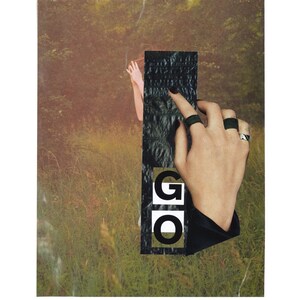 Handmade Abstract Collage | Portrait | Scenery | Words quotes phrases