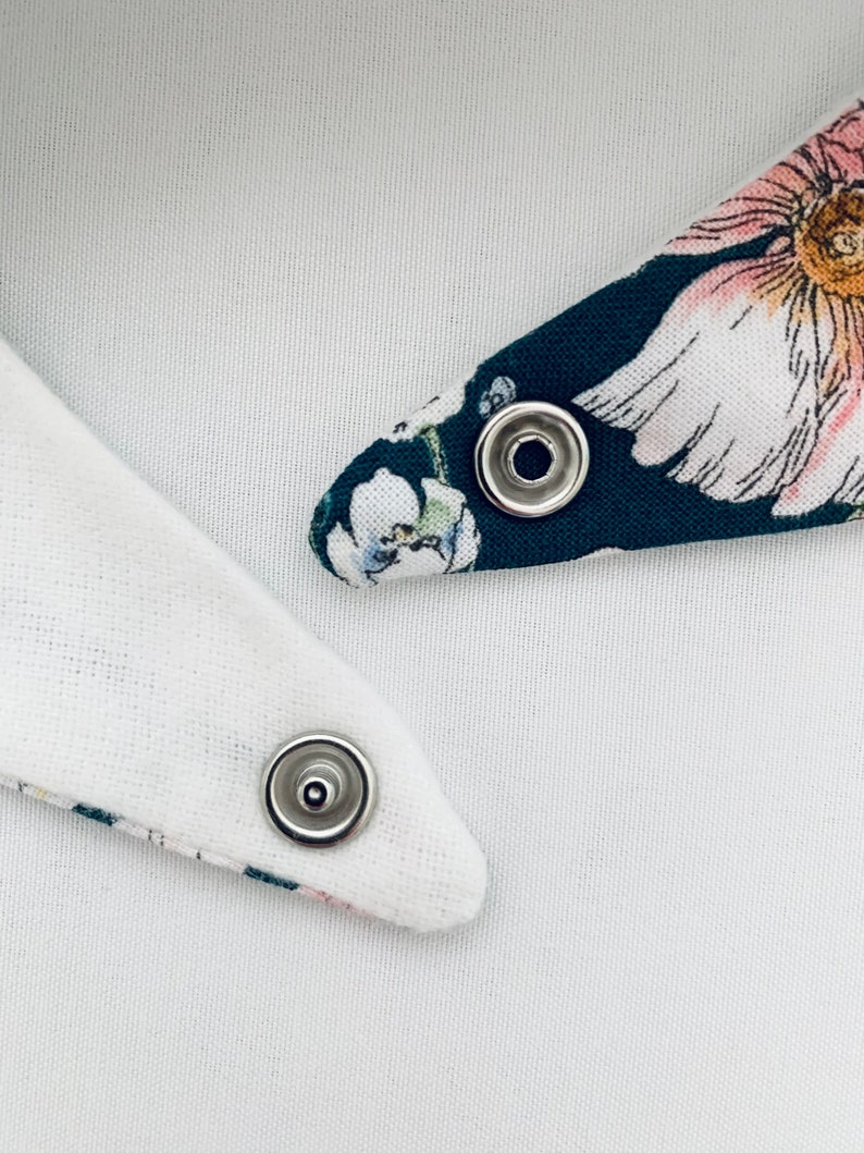 Handmade Cotton Floral Bib
