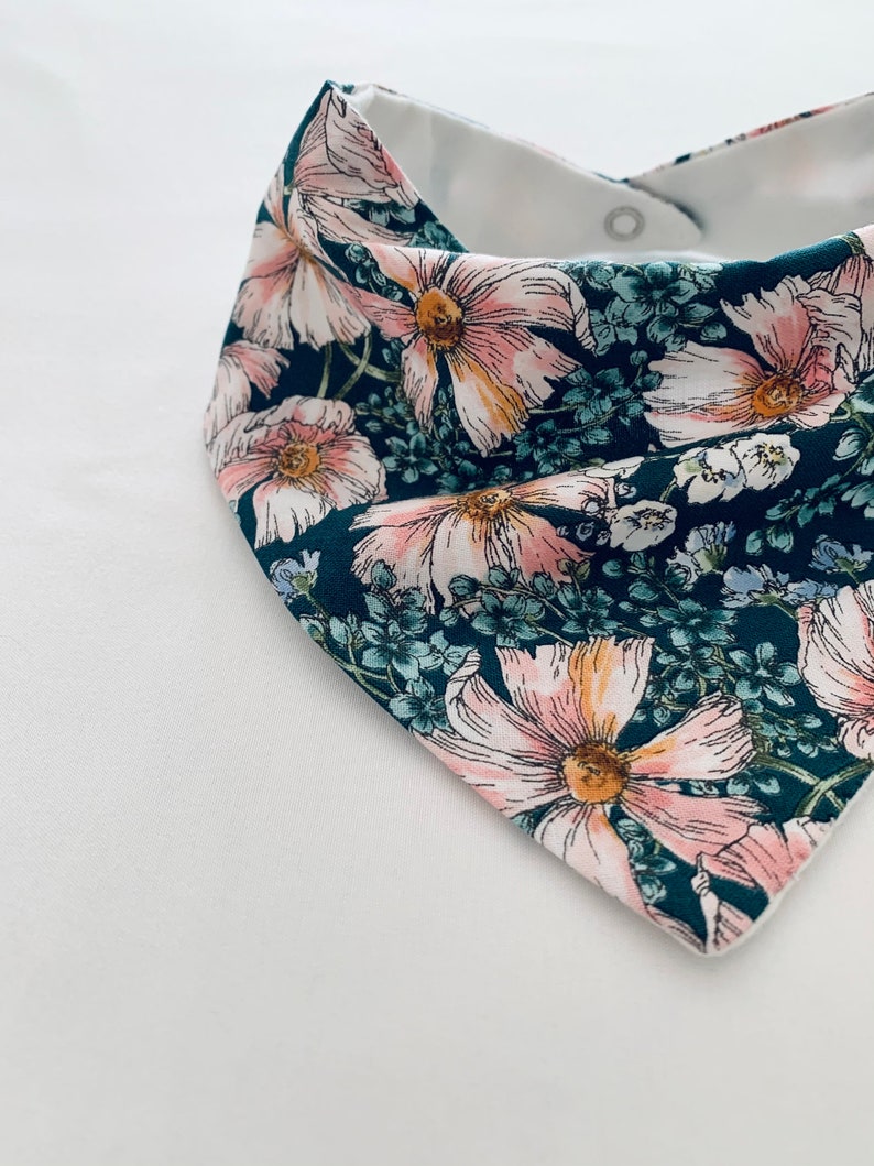 Handmade Cotton Floral Bib