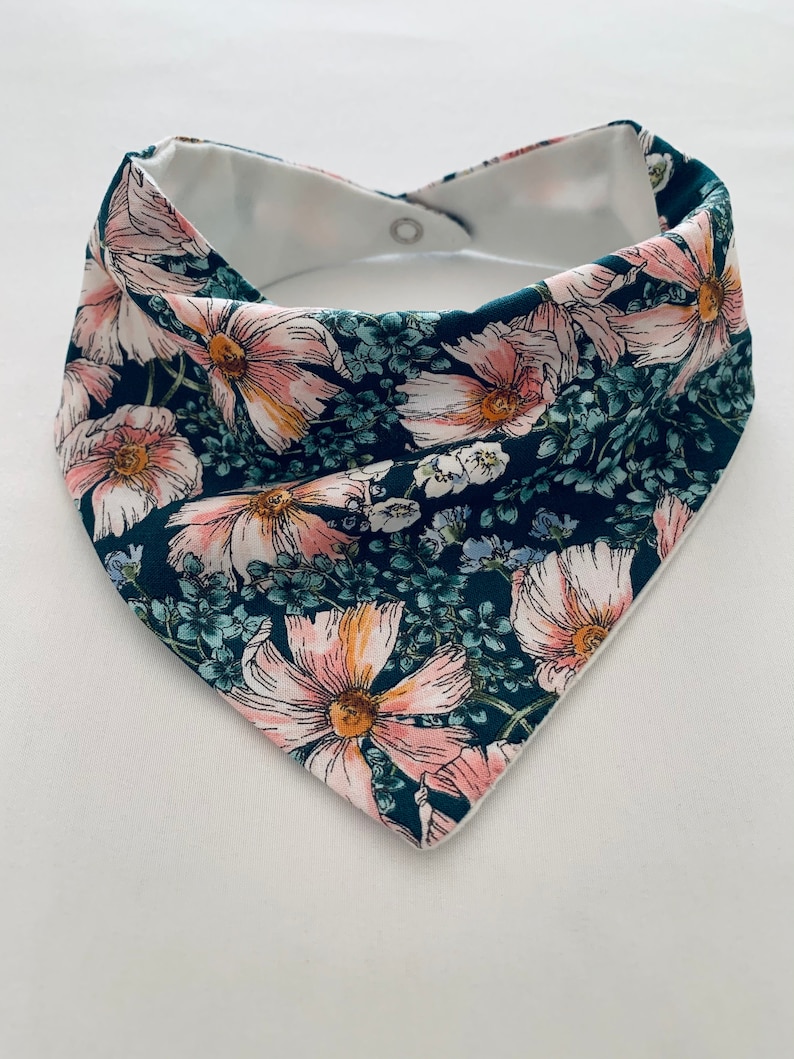 Handmade Cotton Floral Bib