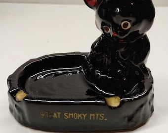 Cute Great Smoky Mountains Bear Ashtray