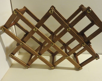 Vintage Folding Wine Rack