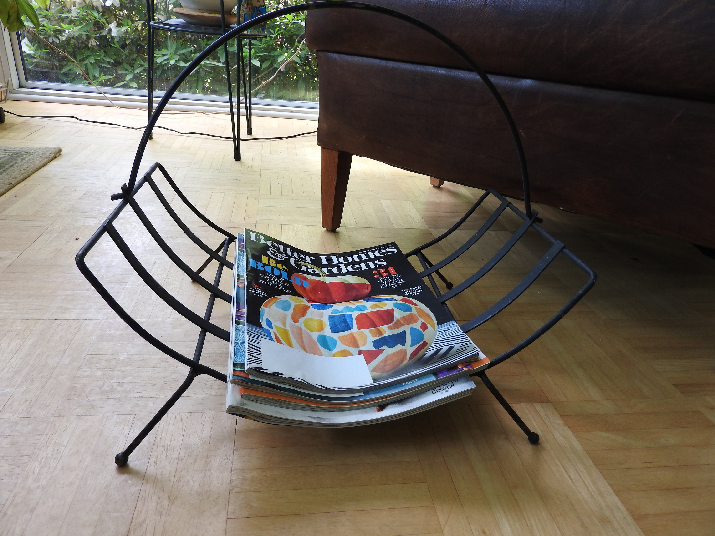 Vintage Mid Century Magazine Rack - Etsy