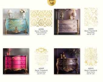 PRIMA MARKETING INC Redesign Décor Transfers® – Somewhere in France – Dimensioni 60,96 cm x 86,36 cm Oro