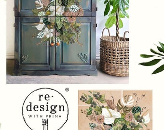 ANTHURIUM Decor Transfer | Redesign With Prima Marketing | Transfer Tool | Upcycling Vintage Furniture | UK Premiure Stockist |