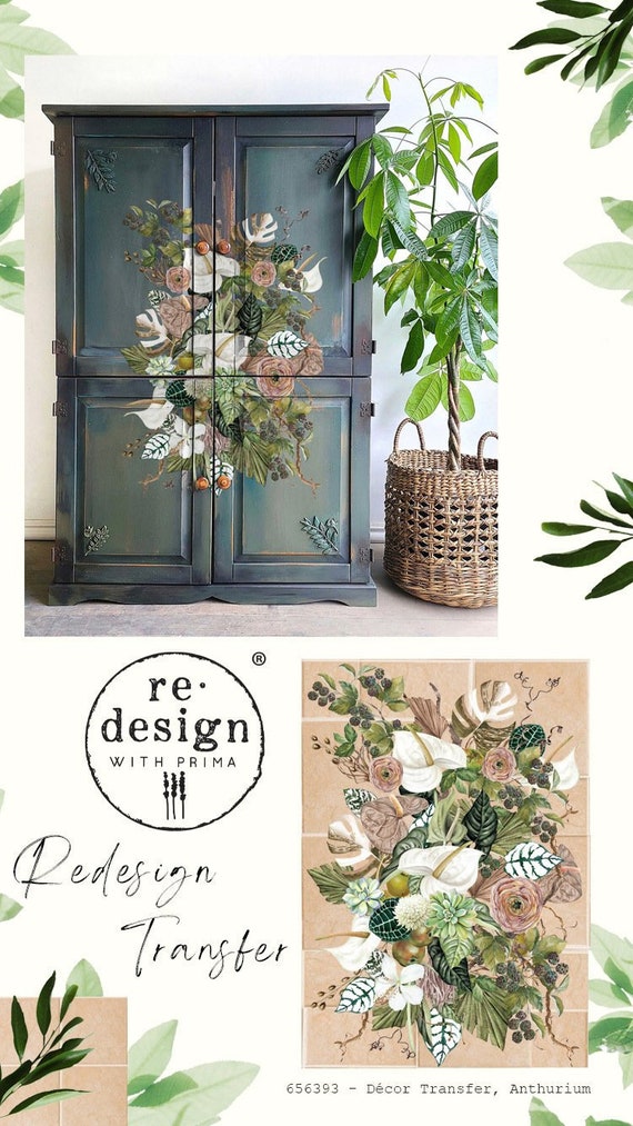 Trasferimento decorazioni ANTHURIUM / Riprogettazione con Prima