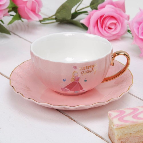 Disney Princess Teacup & Saucer Cinderella Belle Ariel Aurora Etsy