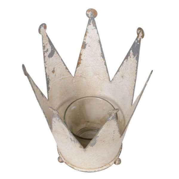 Distressed Crown Candle Holder Etsy UK