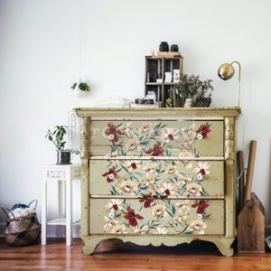 NEW - 'Wildflowers' Decor Transfer -  Redesign With Prima -  Large 23" X 27" Floral Furniture Transfer