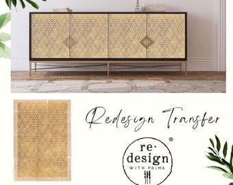 GEO DIAMOND |  Decor Transfer | Redesign With Prima Marketing | Transfer Tool | Upcycling Vintage Furniture | UK Premiure Stockist |