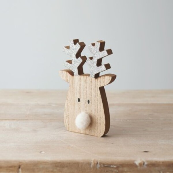 Wooden Reindeer Christmas Decoration