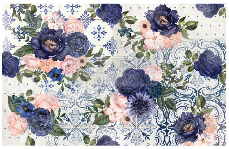 Decoupage Tissue Paper Redesign With Prima 19 X Etsy