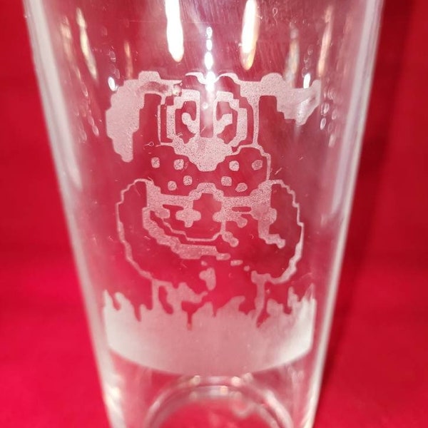 Duck hunt game etched pint glasses