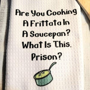 Set Of 5 New Girl Quotes Waffle Style Kitchen Tea Towels