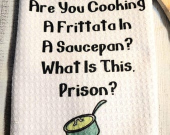 Set Of 5 New Girl Quotes Waffle Style Kitchen Tea Towels