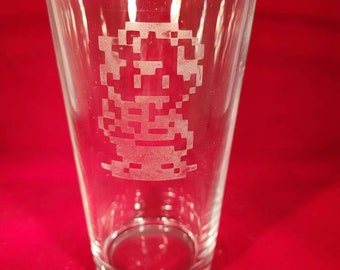 Earthbound etched pint glasses