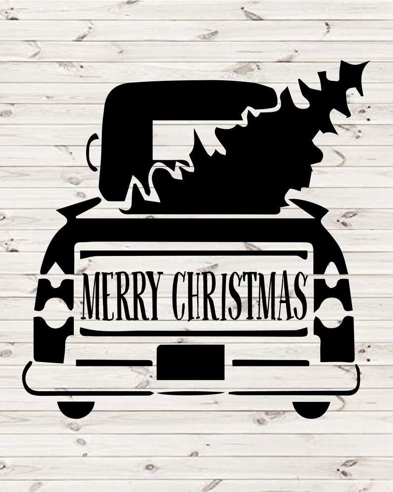 Merry Christmas Truck Svg Truck Svg Merry Christmas Svg - Etsy