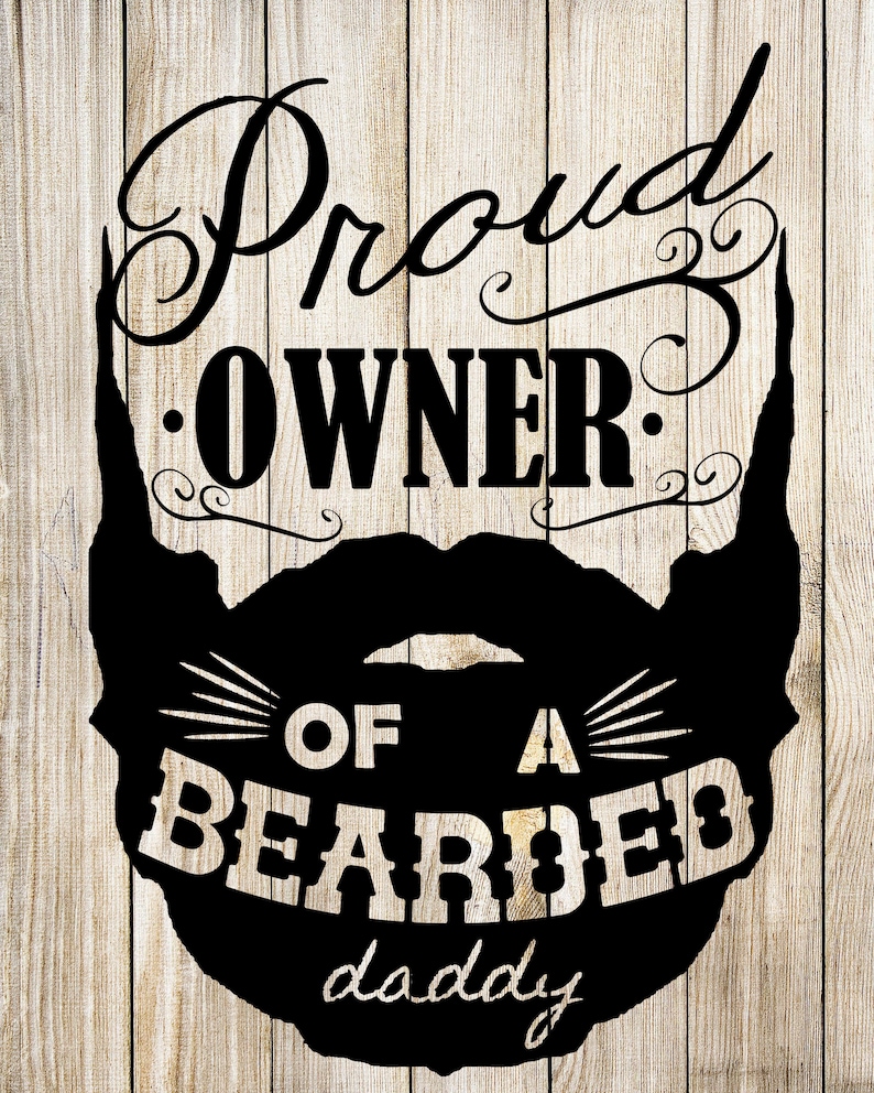 Download Proud owner of a bearded daddy SVG daddy svg beard svg | Etsy