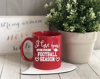 Love Football Season Mug, Coffee Mug, Football Mug