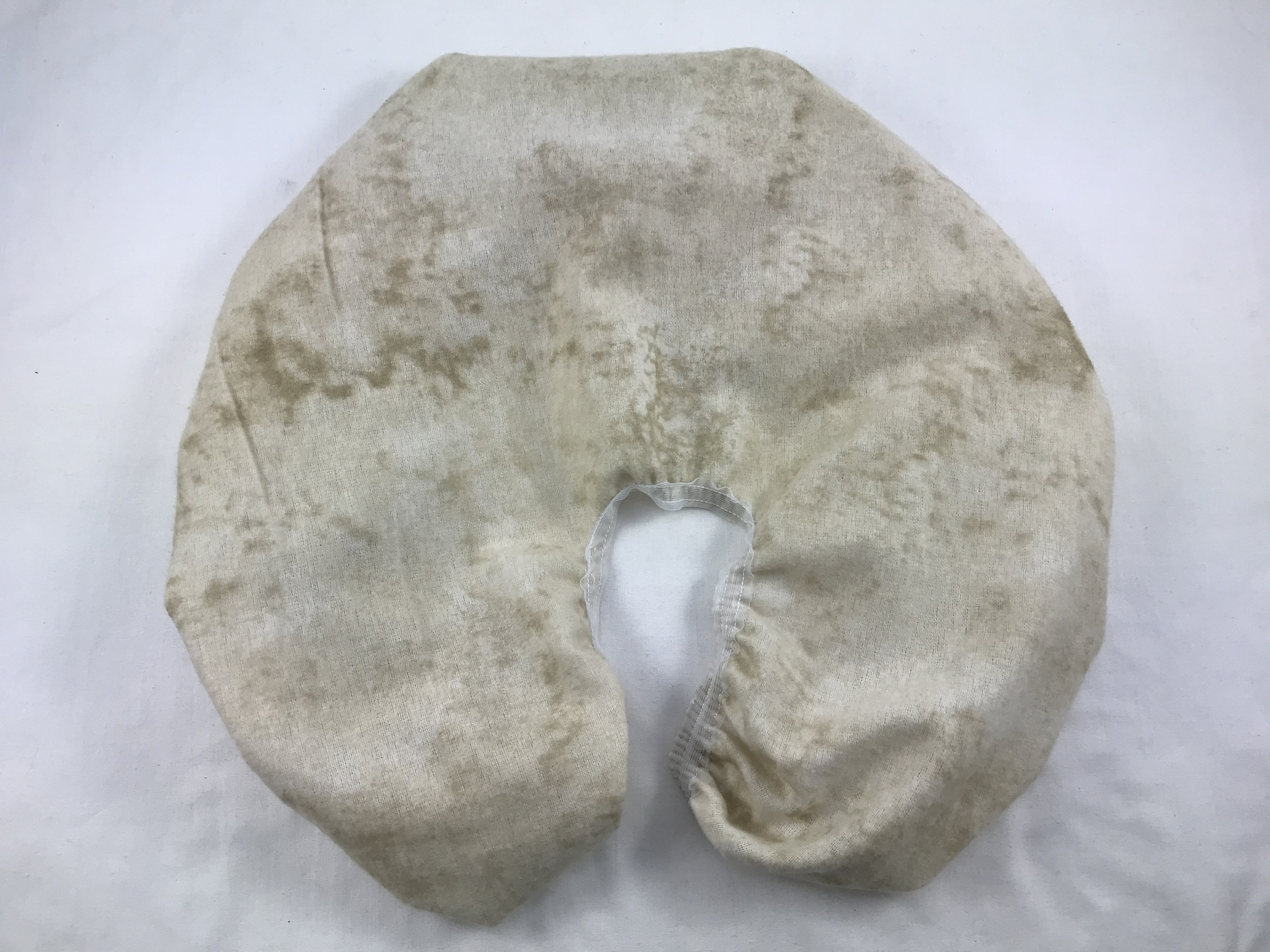 Cotton Massage Table Headrest Face Cradle Cover Set of 5 Beige Marble
