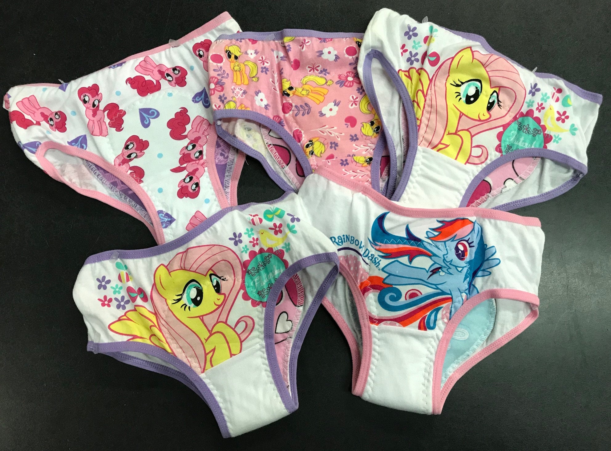 My Little Pony Theme Reusable Absorbent Cloth Training Pants Underwear  5-pack of Toddler Size 4 Washable 