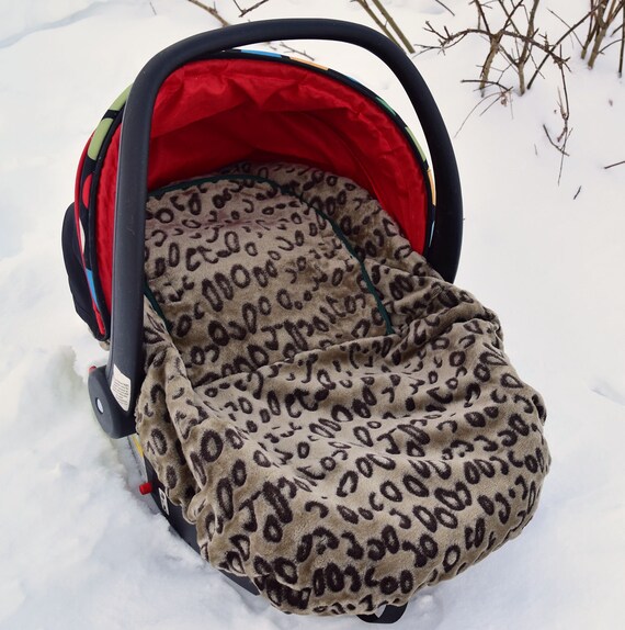 Infant Cat Cover Fall Winter Autumn Weight Leopard Print Fleece Keeps Wind Off Baby