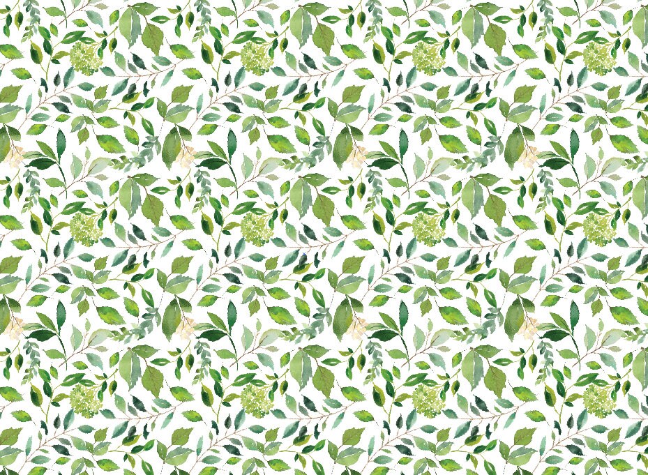 Green Leaves Small Wallpaper // Removable Wallpaper // Peel Etsy