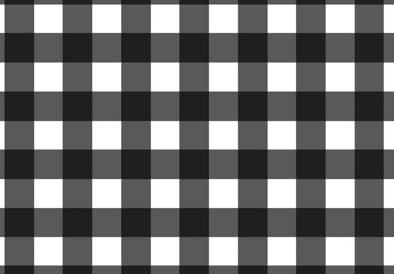 XL Buffalo Check Black and White Wallpaper // Removable - Etsy