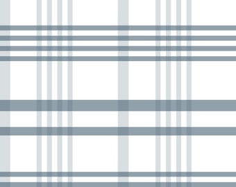 Wallpaper Plaid Blue/ Dusty Blue Plaid Wallpaper/ Removable Wallpaper/ Peel and Stick Wallpaper/ Unpasted/ Pre-Pasted Wallpaper WW2301