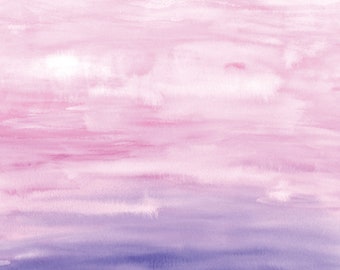 Wallpaper Ombre Pink Watercolor/ Peel and Stick/ Pink & Purple - Etsy