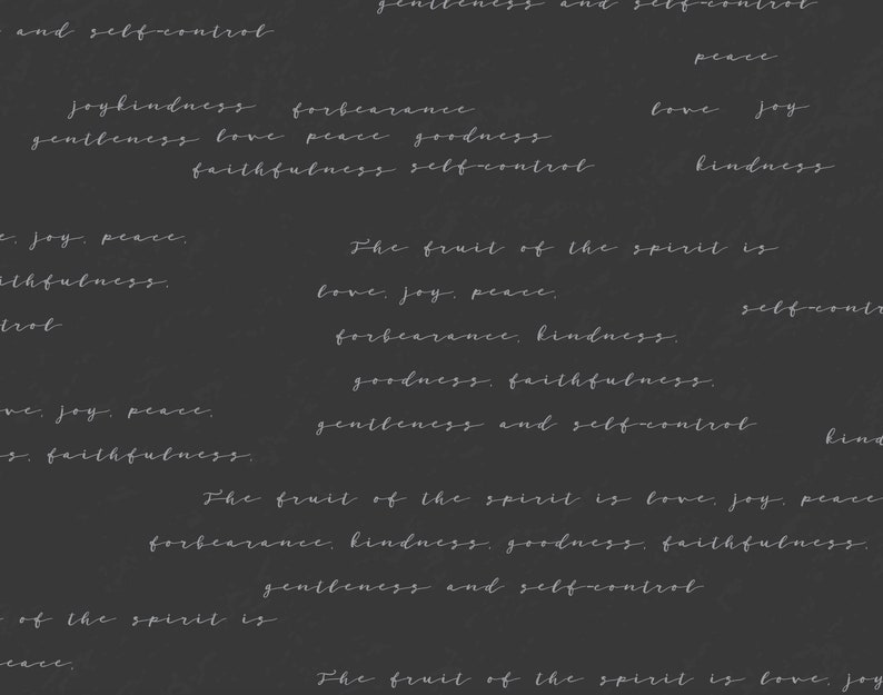 Fruits of the Holy Spirit Script Wallpaper/ Removable Wallpaper/ Peel and Stick Wallpaper/ Unpasted Wallpaper/ Pre-Pasted Wallpaper WW20110 bild 3