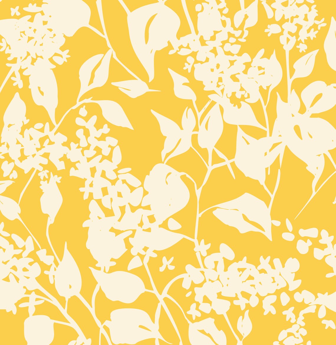 Peel and Stick Wallpaper Floral/ Yellow Abstract Floral | Etsy