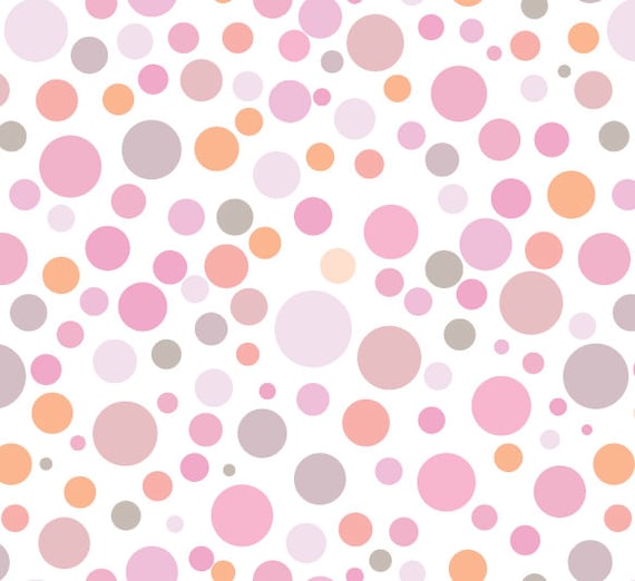Peel and Stick Wallpaper Pink Dots/ Removable Wallpaper/ - Etsy