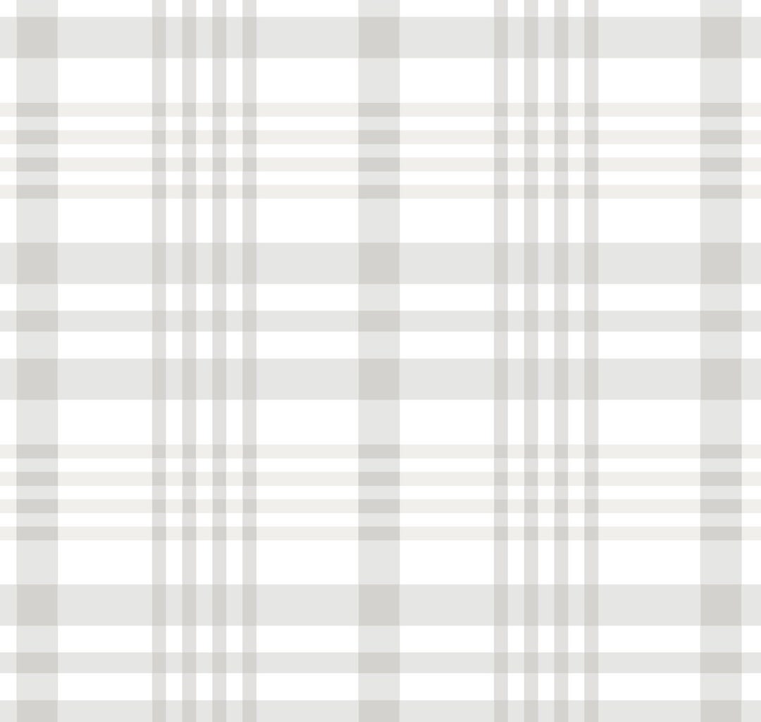 Wallpaper Plaid/ Sophisticated Beige Plaid Wallpaper/ Removable/ Peel