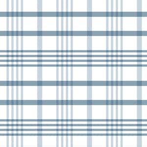 Wallpaper Plaid Blue/ Soft Blue Plaid Wallpaper/ Removable Wallpaper/ Peel and Stick Wallpaper/ Unpasted/ Pre-Pasted Wallpaper WW2302