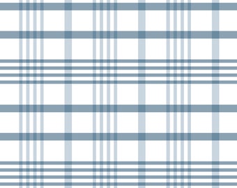 Wallpaper Plaid Blue/ Soft Blue Plaid Wallpaper/ Removable Wallpaper/ Peel and Stick Wallpaper/ Unpasted/ Pre-Pasted Wallpaper WW2302