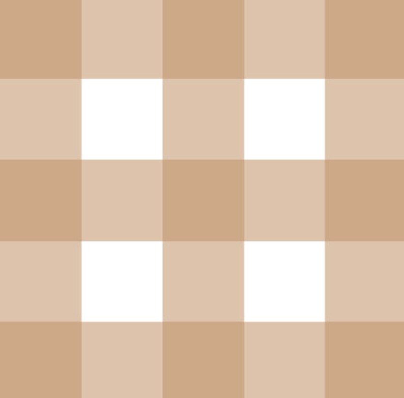 Tan XL Buffalo Check Wallpaper // Removable Wallpaper // Peel Etsy