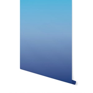 blue peel and stick wallpaper/ Playful Blue Ombre Wallpaper/ Removable Wallpaper/ Unpasted/ Pre-Pasted WW2072