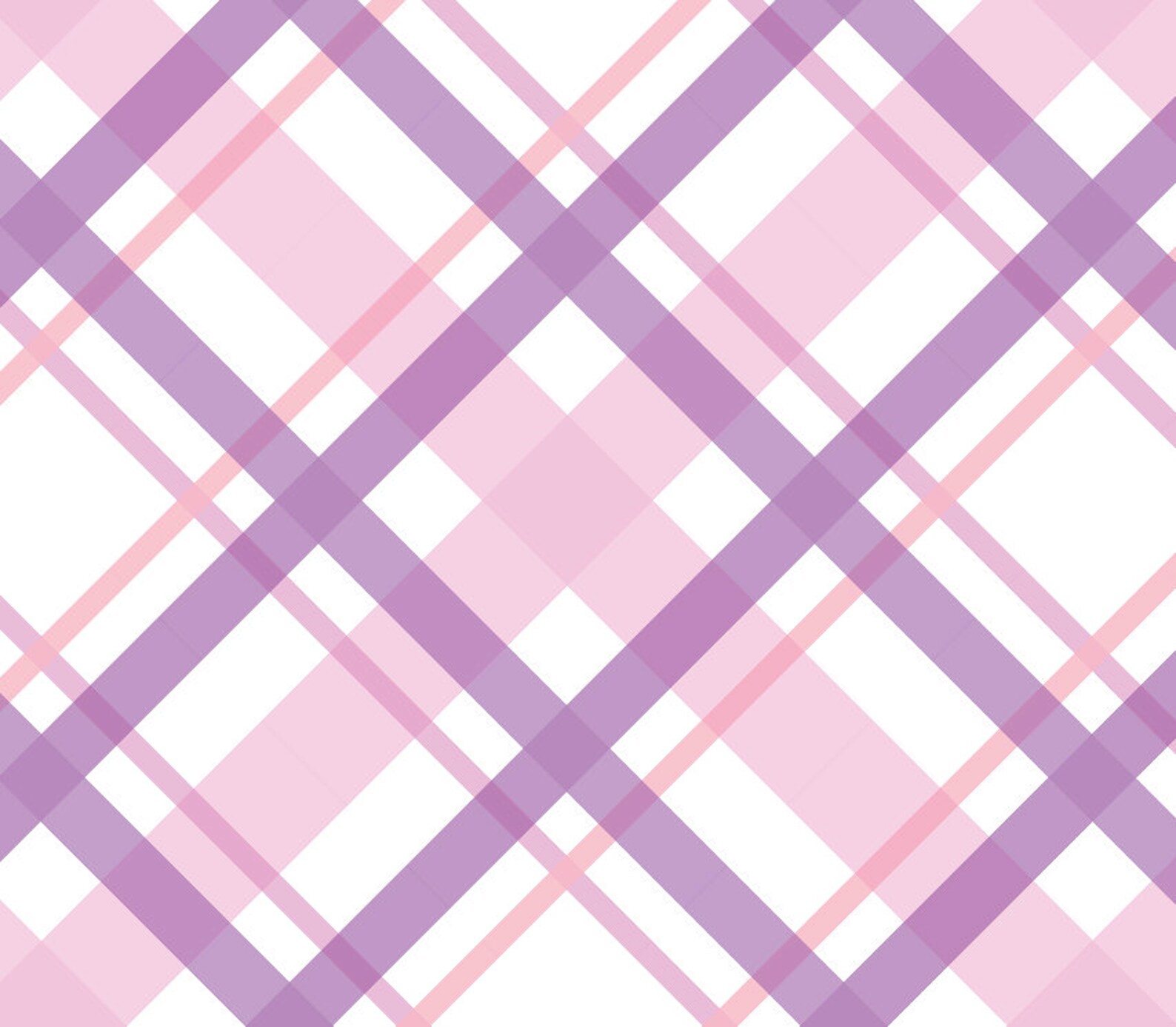 Pink and Purple Plaid Wallpaper // Removable Wallpaper // Peel Etsy